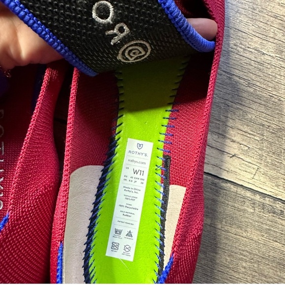 Rothy’s Red Round Toe Ballet Flat - Picture 3 of 6